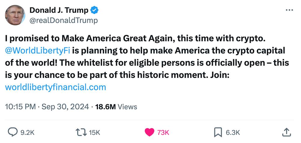 Donald Trump Shills Crypto? WorldLibertyFi and the Push to Make America the Crypto Capital 1