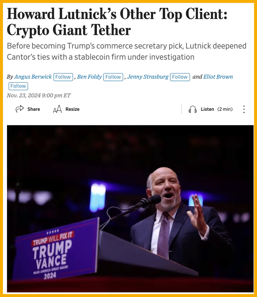 Bitcoin Hovers Around $100K | Commerce Secretary Buys 5% Stake in Tether 6