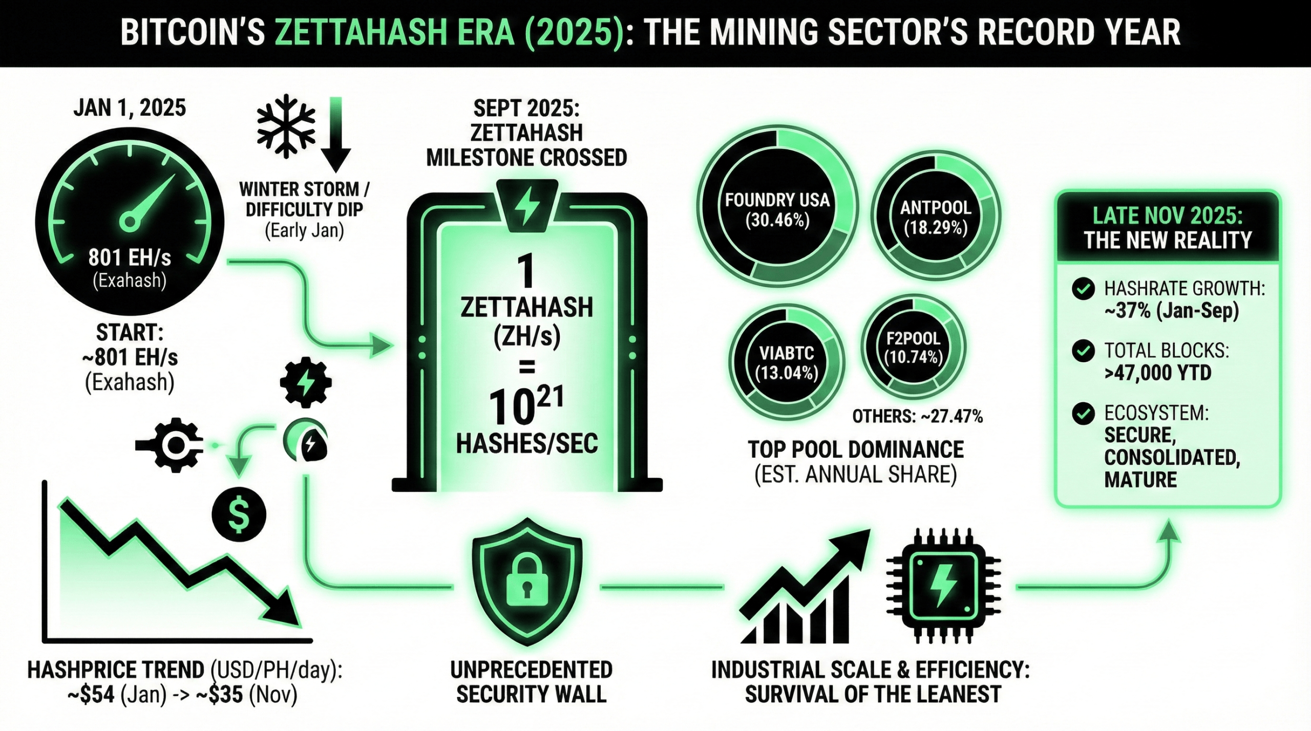 2025: The Year Bitcoin Mining Reached Zettahash Scale and Redefined Network Security 5