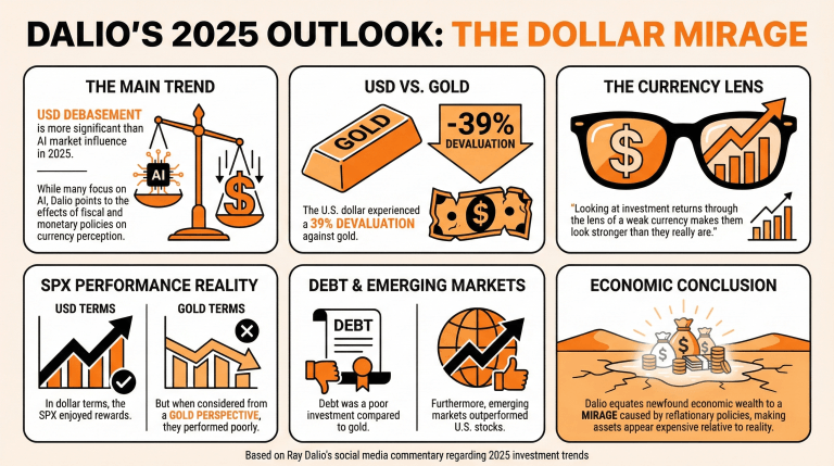 Ray Dalio's 2025 'Biggest' Story: The Dollar Debasement 2