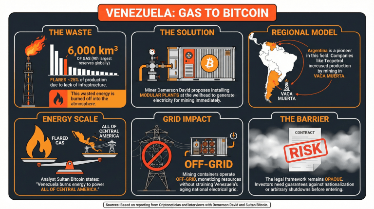 Analysts: Venezuela's Oil Industry Resurgence May Precede a Flared-Gas Bitcoin Mining Boom 2
