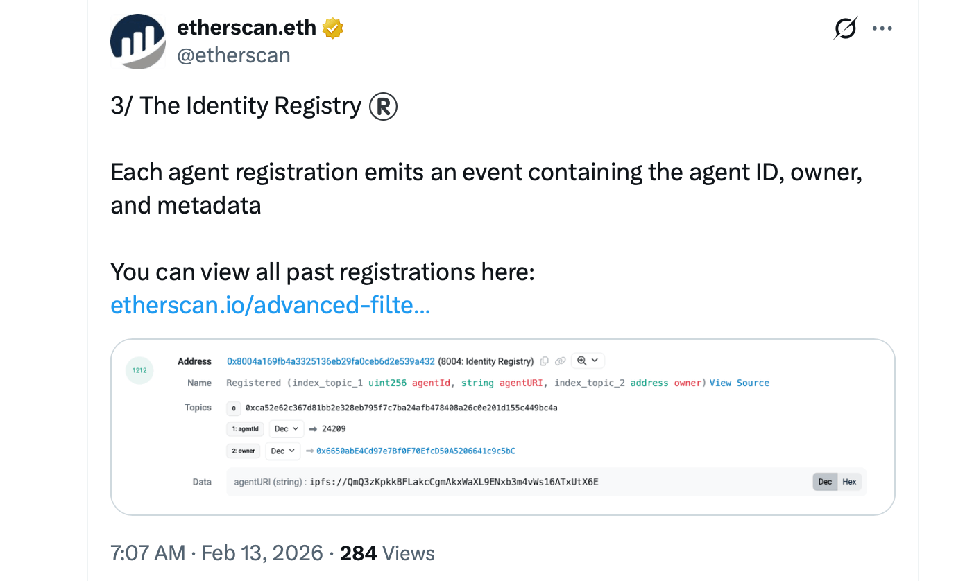 What Is ERC-8004? Ethereum’s New Agent Standard Powers Thousands of Onchain AI Identities 2