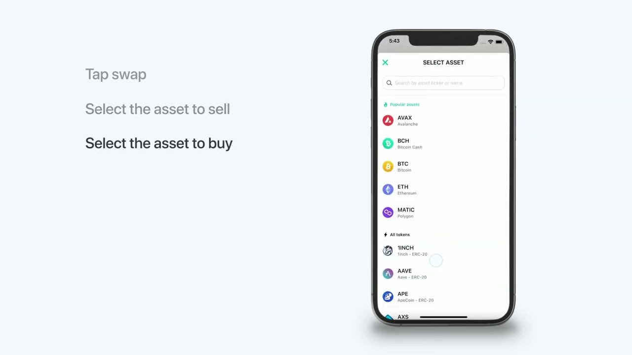 How do I swap crypto? 2