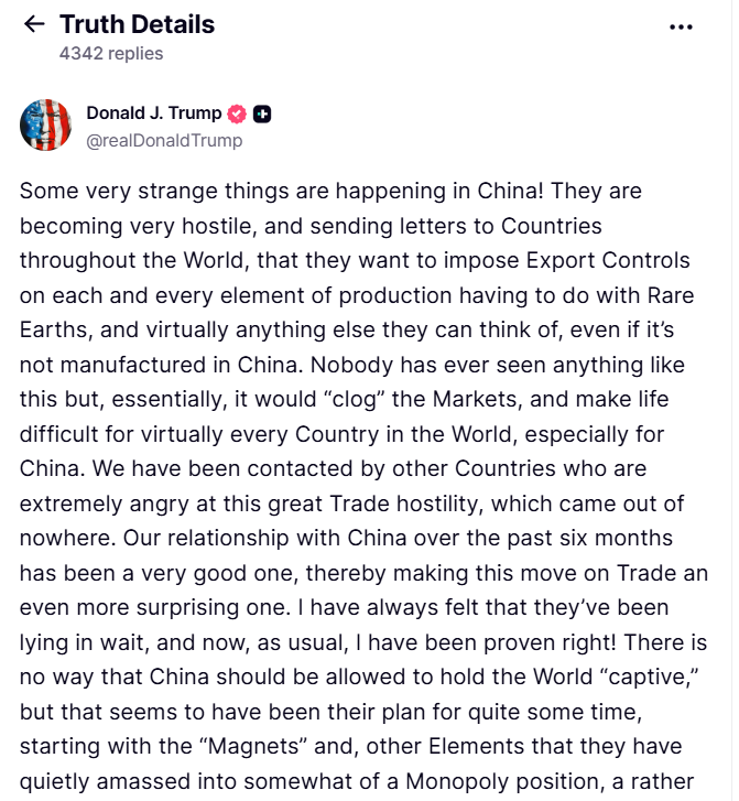 Market Crash: Trump Tariffs China 100% | $19 Billion Liquidated, Wall Street Adopts Crypto 5