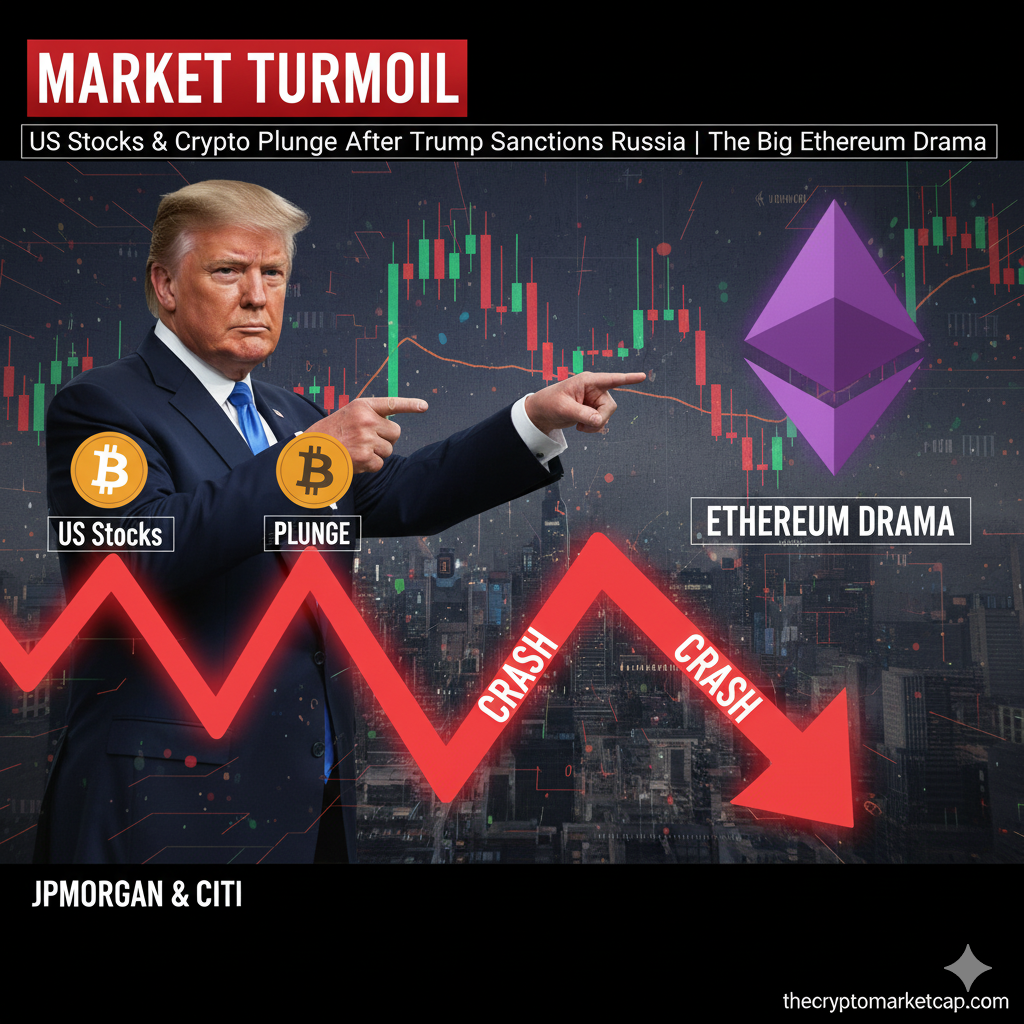 Market Turmoil: US Stocks & Crypto Plunge After Trump Sanctions Russia | The Big Ethereum Drama 1