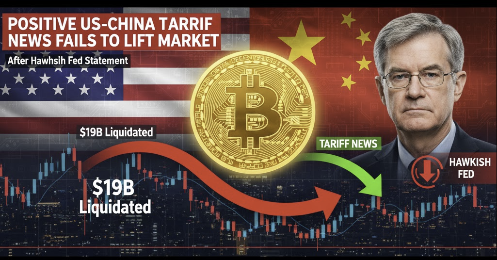 Positive US-China Tariff News Fails to Lift Market After Hawkish Fed Statement 1