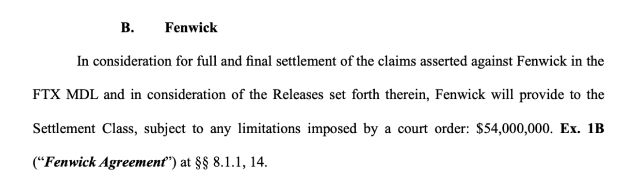 Silicon Valley Law Firm Fenwick & West Settles FTX Fraud Claims for $54 Million 2