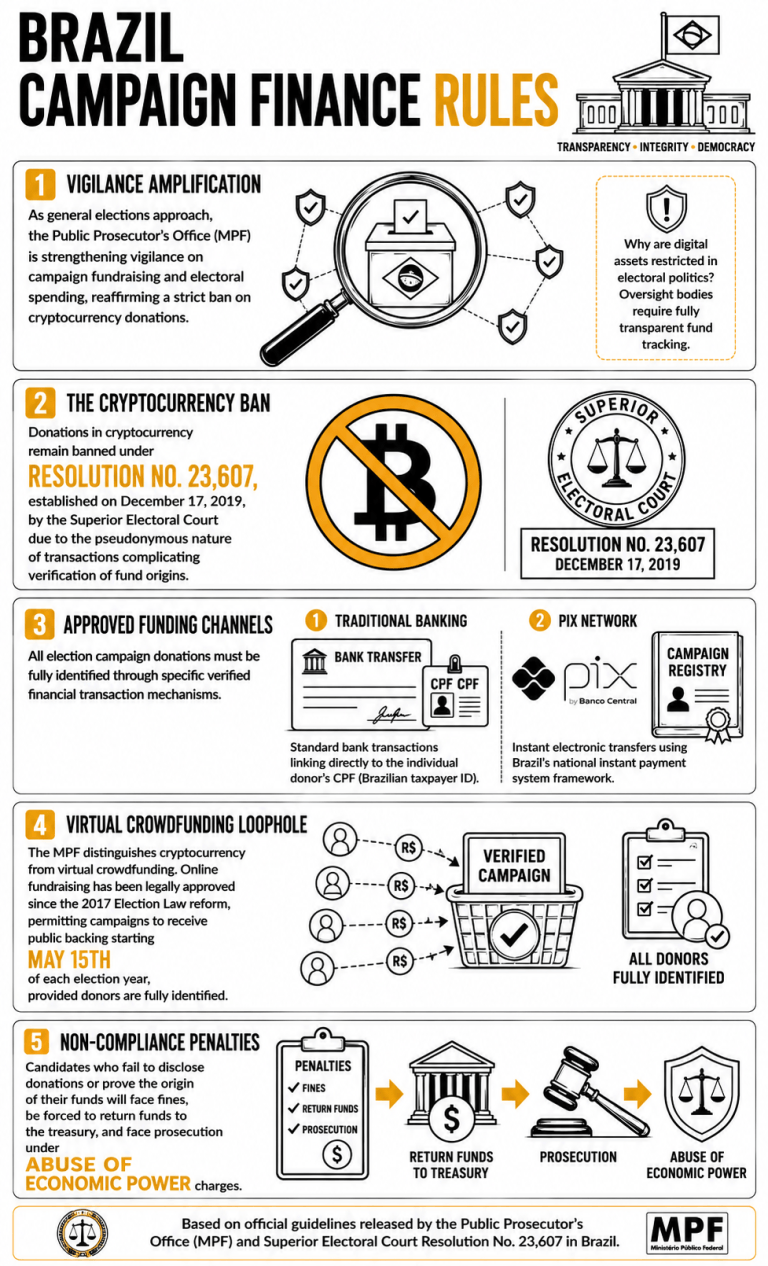 No Crypto Allowed: Brazil's Public Prosecutor's Office Tightens Vigilance on Election Funding 2