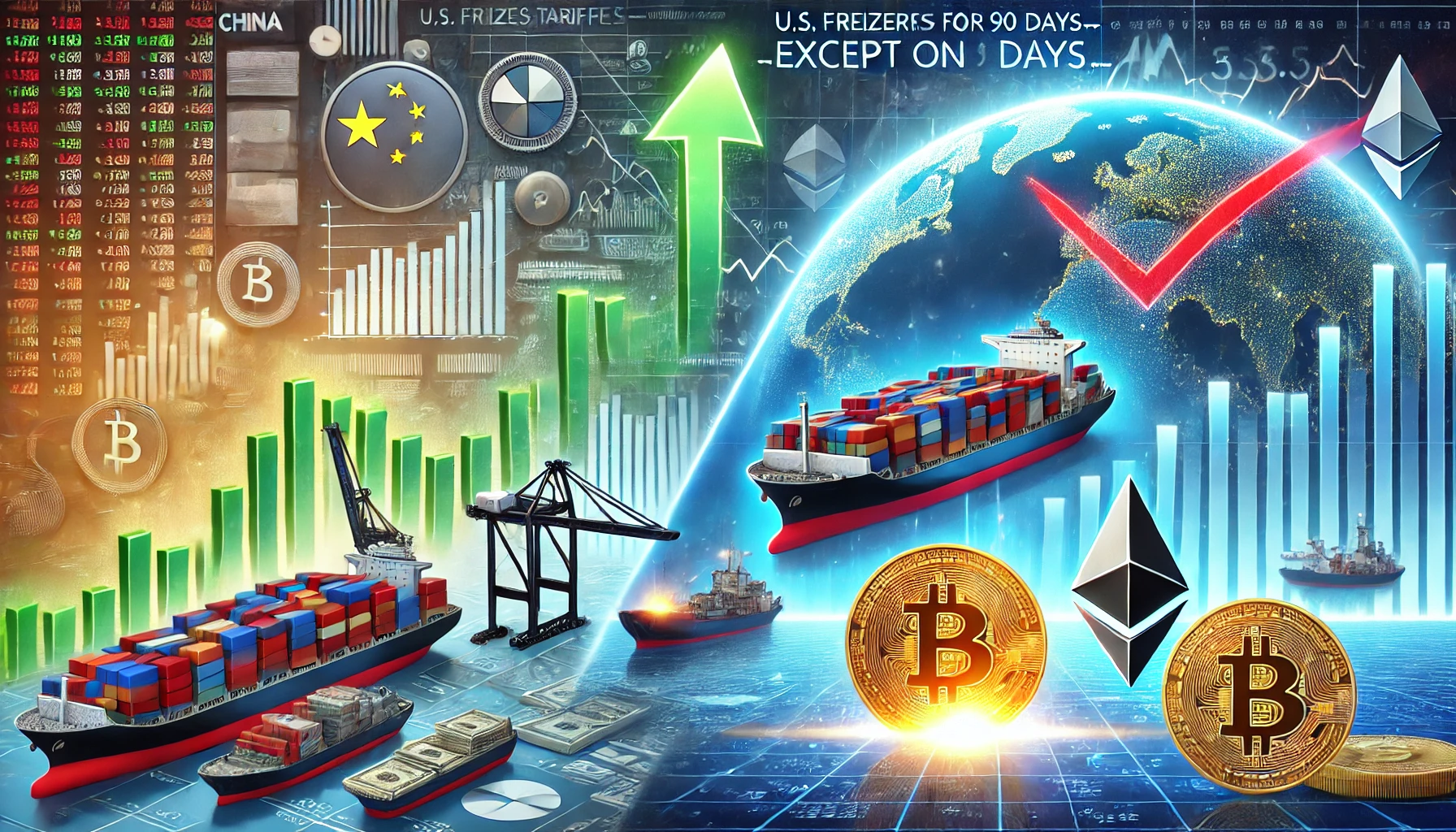 Trump Freezes Tariffs for 90 Days—Except on China: Markets Rebound, Crypto Gains 1