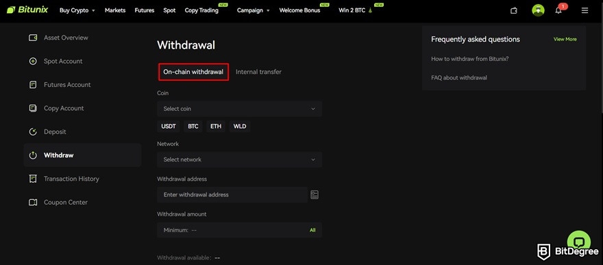 680cf9e80d334e9beabd4e29_bitunix-review-on-chain-withdrawal Bitunix review: on-chain withdrawal.