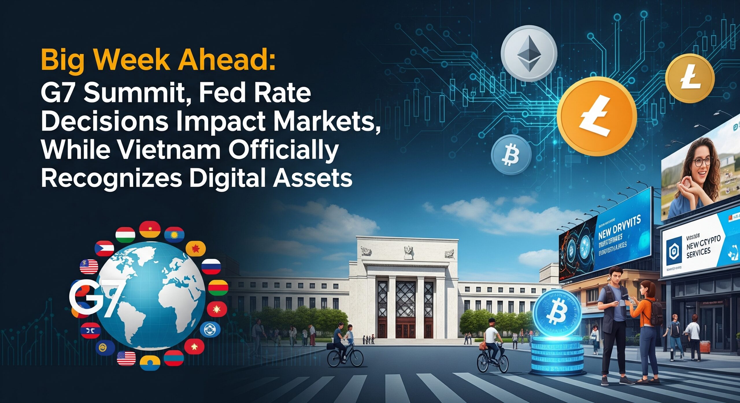 Big Week Ahead: G7 Summit, Fed Rate Decisions Impact Markets, While Vietnam Officially Recognizes Digital Assets 1