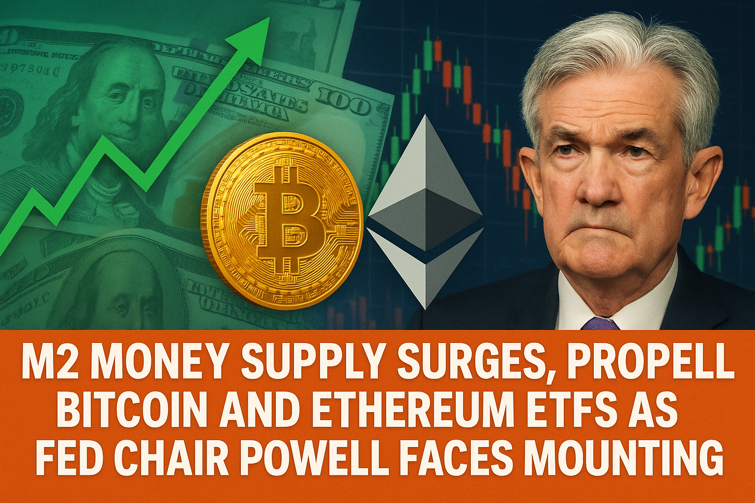 M2 Money Supply Surges, Propelling Bitcoin and Ethereum ETFs as Fed Chair Powell Faces Mounting Pressure 1