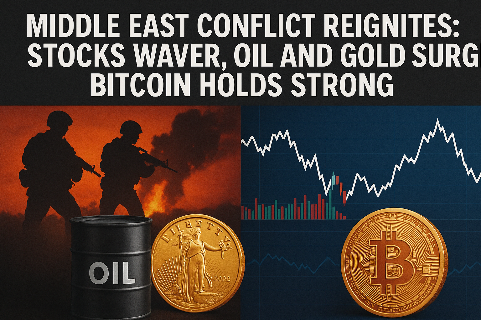 Middle East Conflict Reignites: Stocks Waver, Oil and Gold Surge, Bitcoin Holds Strong 1
