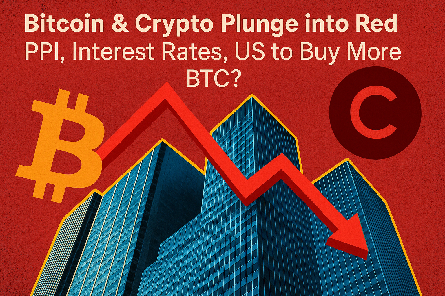 Bitcoin & Crypto Plunge into Red | PPI, Interest Rates, US to Buy More BTC? 1