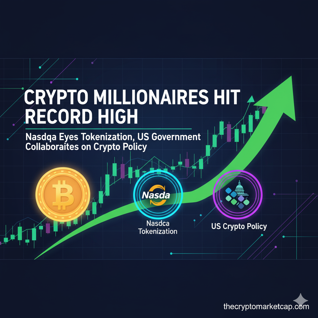 Crypto millionaires hit record high | Nasdaq eyes tokenization, US government collaborates on crypto policy 1