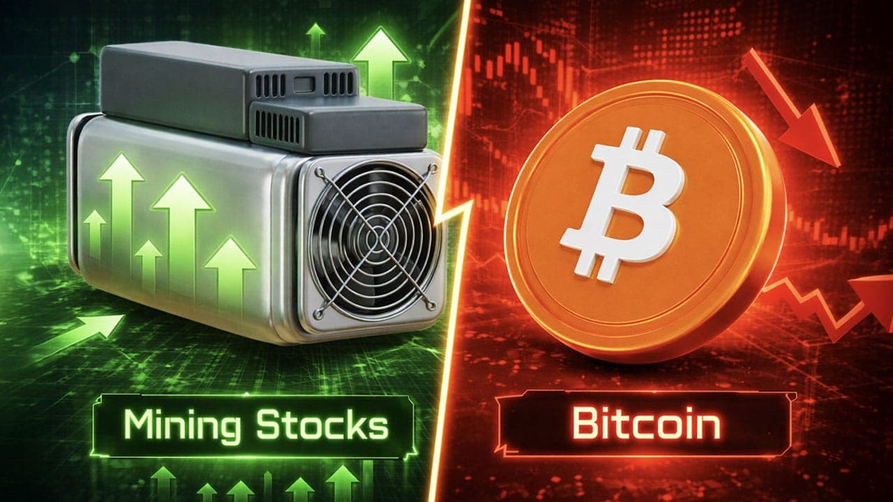 Bitcoin mining stocks outperformed Bitcoin in 2025. 1