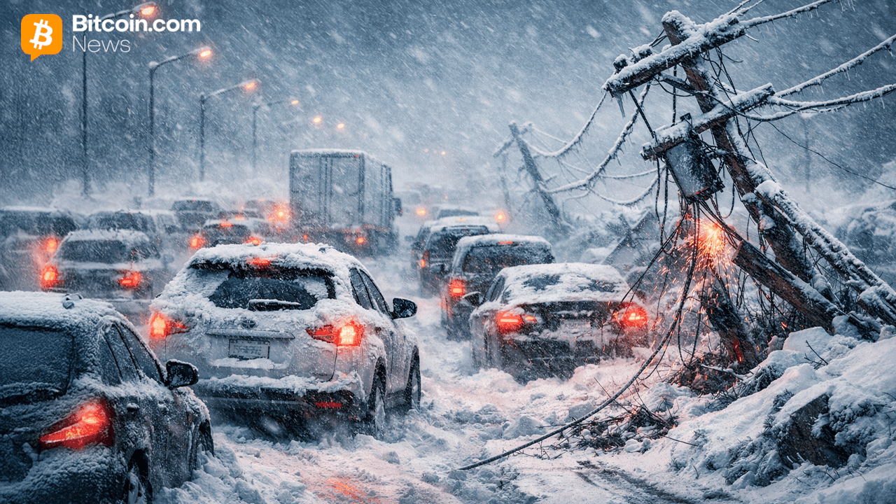 Report: Arctic Storm Front Disrupts US Bitcoin Mining, Block Times Stretch Past 12 Minutes 1