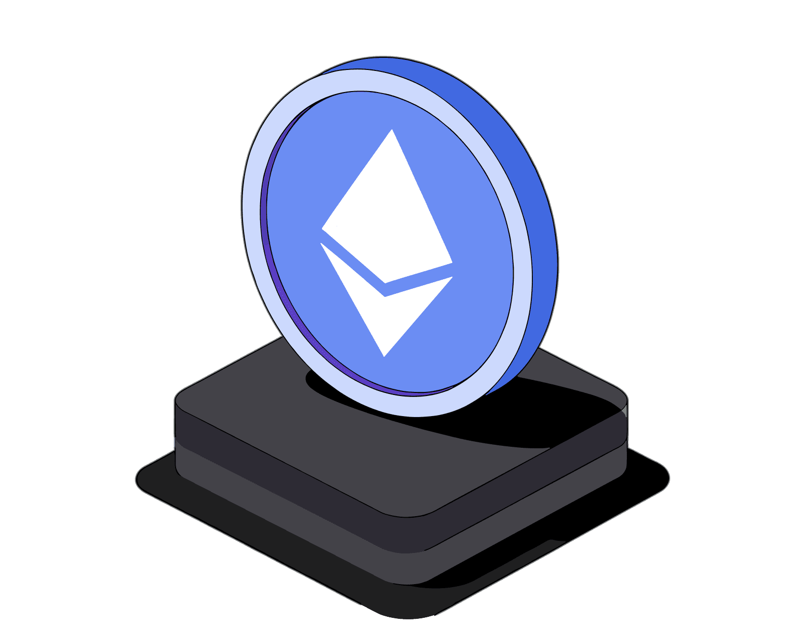How was ETH initially distributed? 1