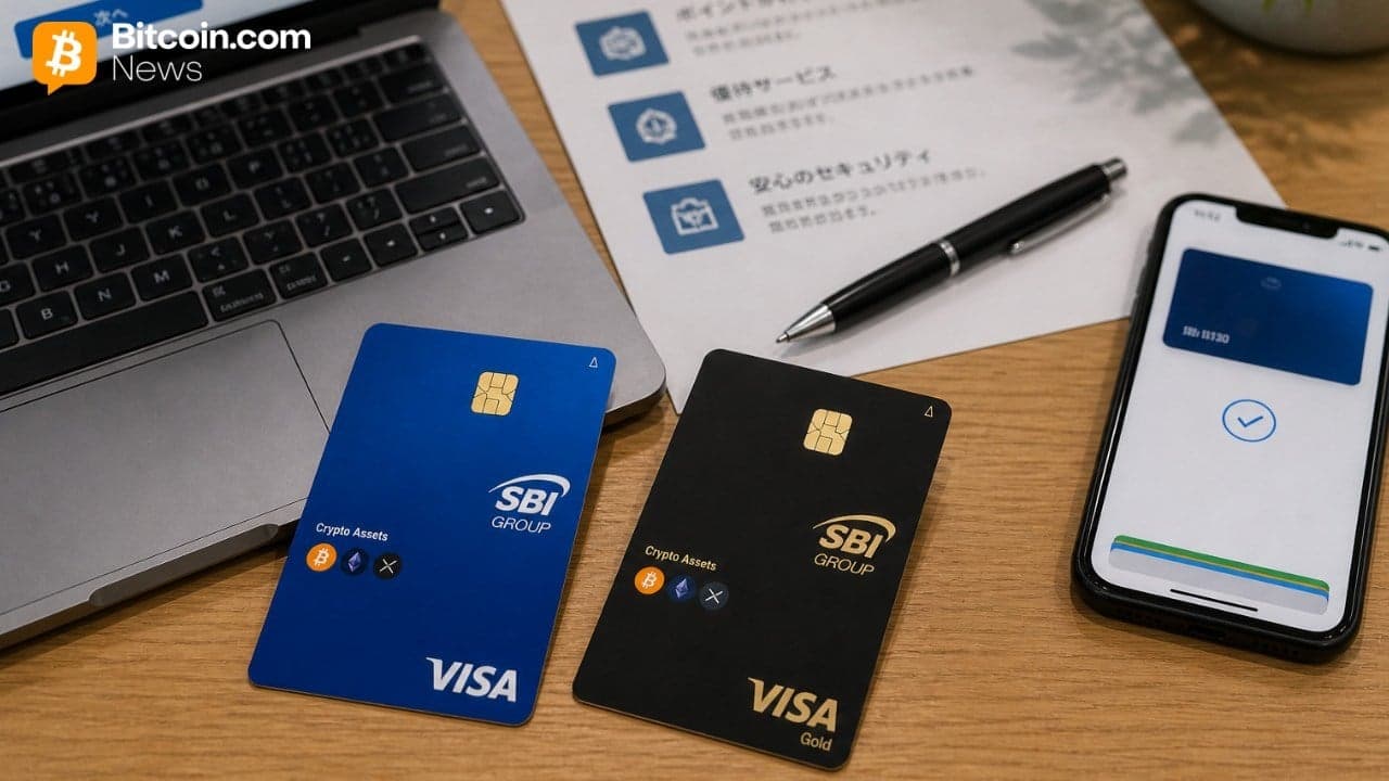 SBI Group, Visa Launch Crypto Card With up to 10% BTC, ETH, XRP Promo Rewards 1